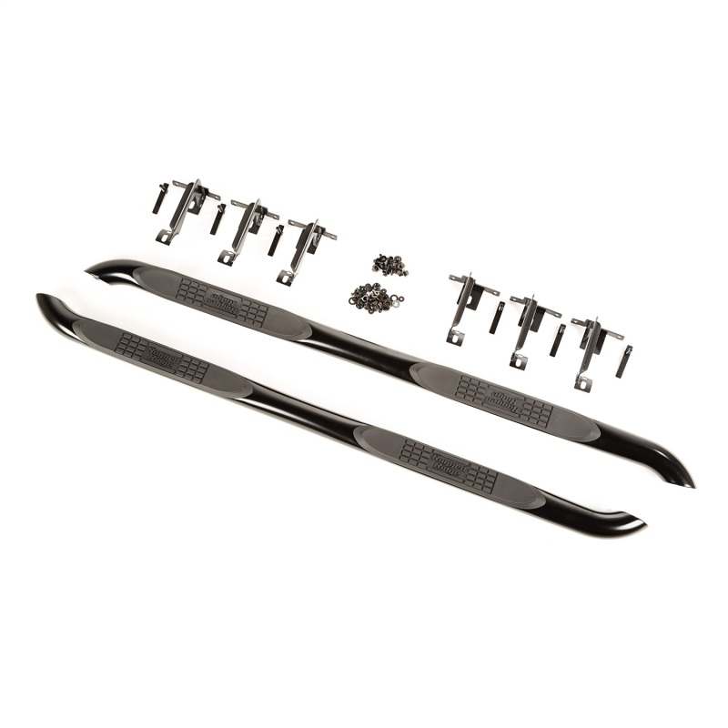 Jeep Wrangler Side Steps - Rugged Ridge - 3 inch Tubular - Black - `15-`17